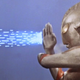 Ultraman fires his iconic ultra beam attack, the Specium Ray.